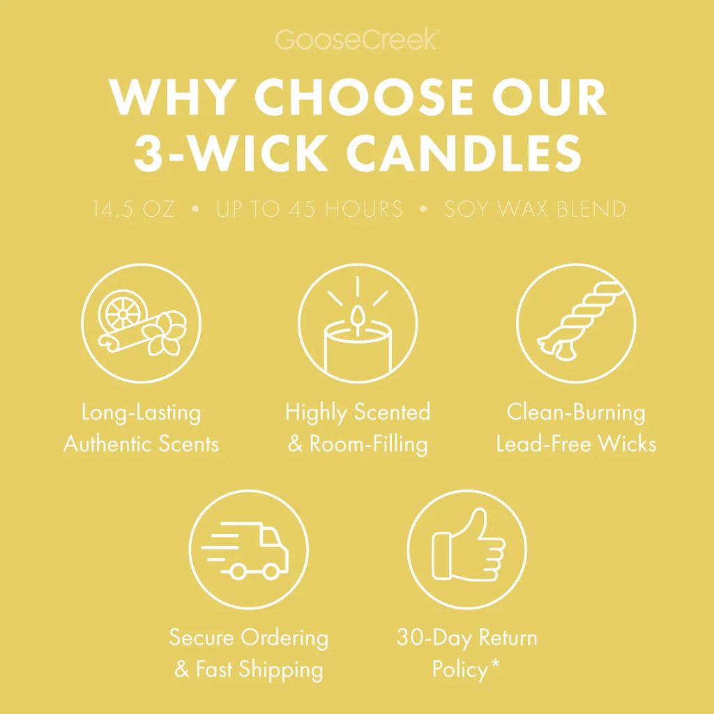 Lemon Boardwalk Cone 3-Wick Candle